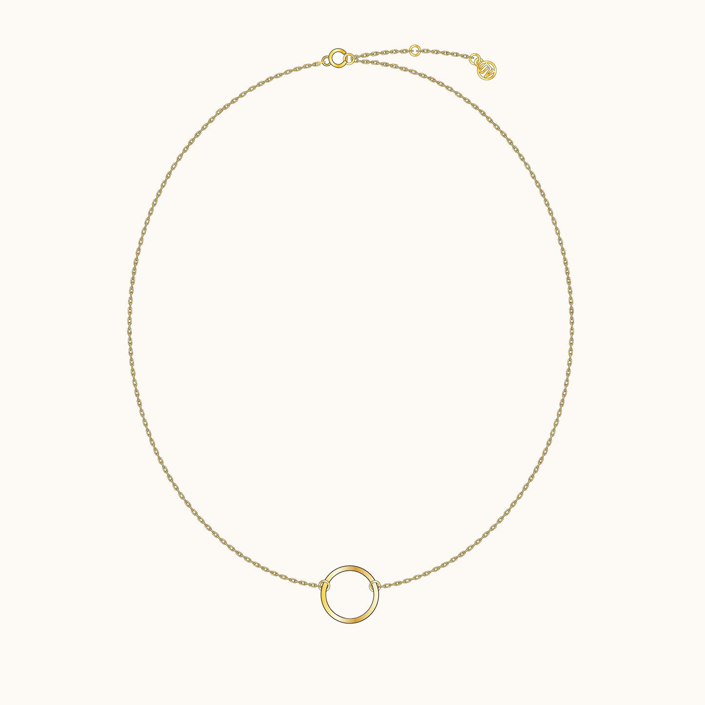 Dainty Circle Necklace