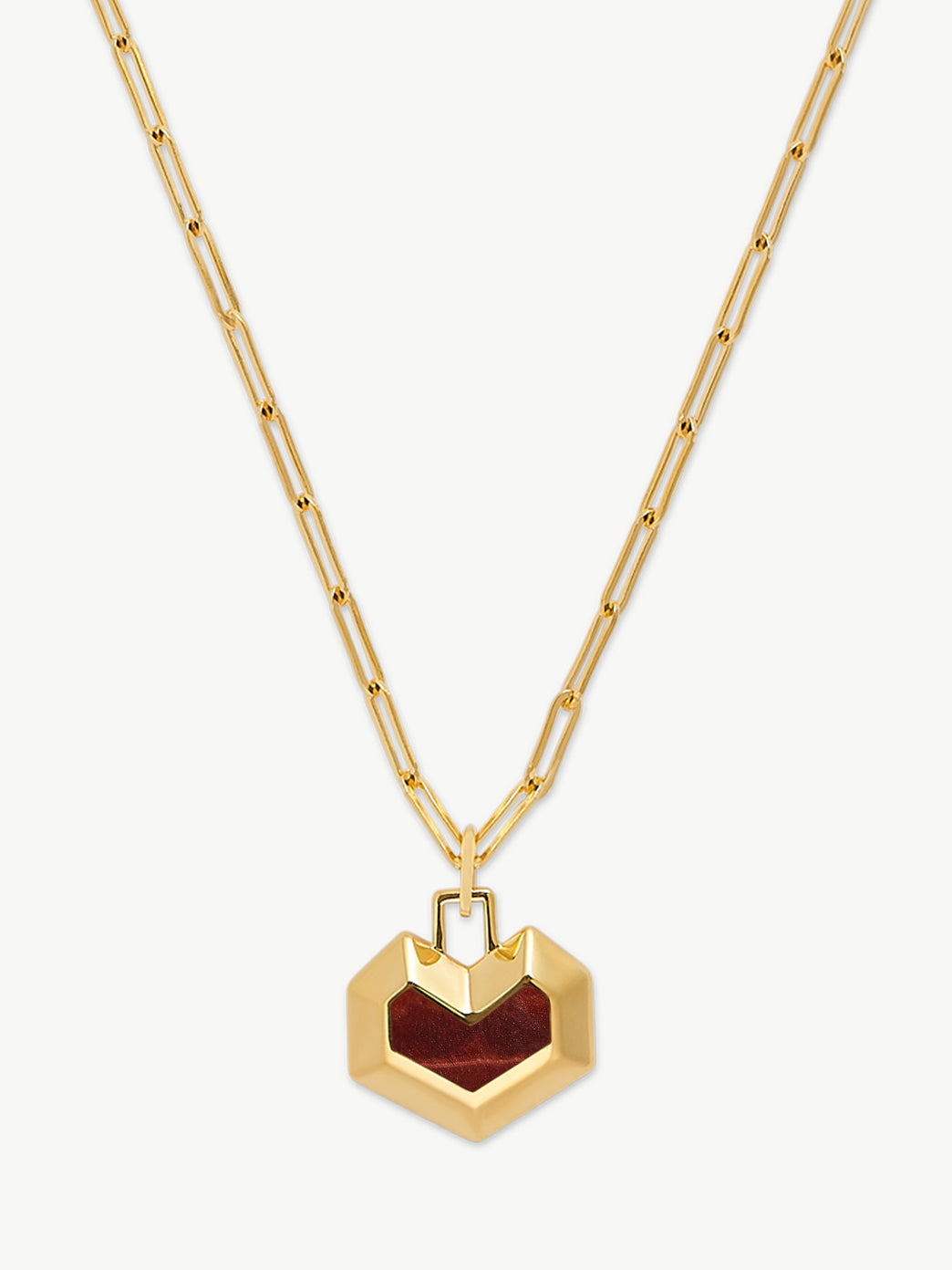 Gold Plated Tiger eye necklace - Daryl | No More Nobody