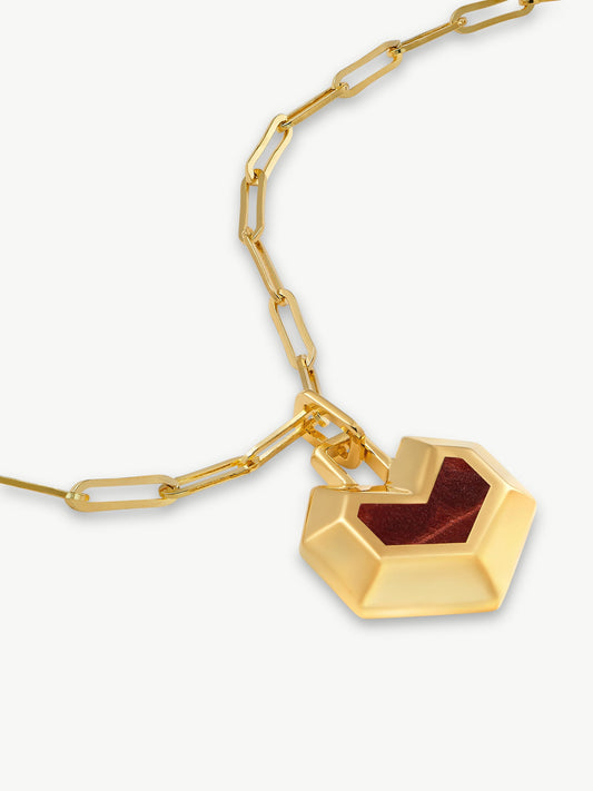 Gold Plated Tiger eye necklace - Daryl | No More Nobody