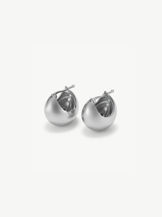 Sterling Silver Mini Hoop Earrings – Zadie | No More Nobody