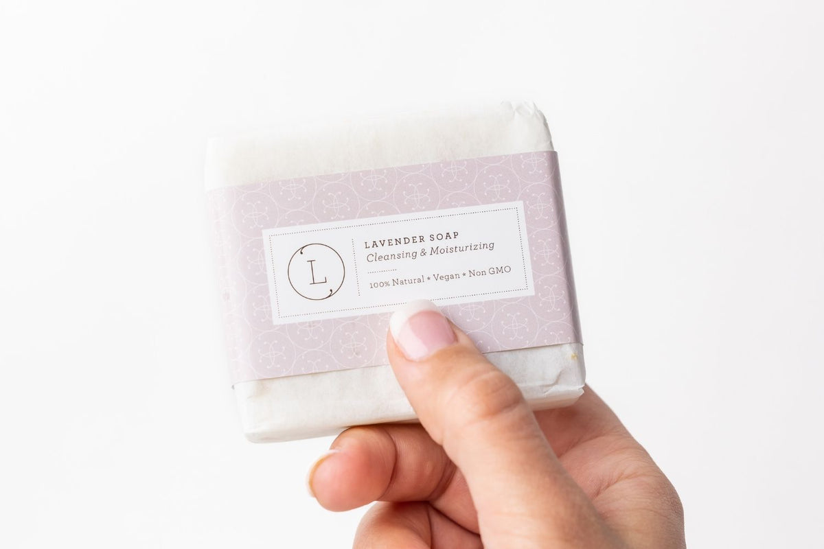 Lavender Handmade Soap Bars – Natural Vegan Set of 2