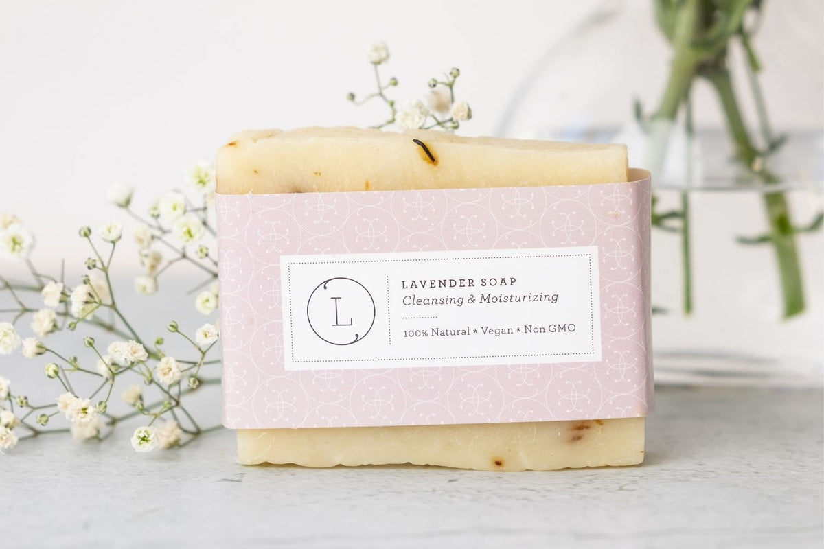 Lavender Handmade Soap Bars – Natural Vegan Set of 2
