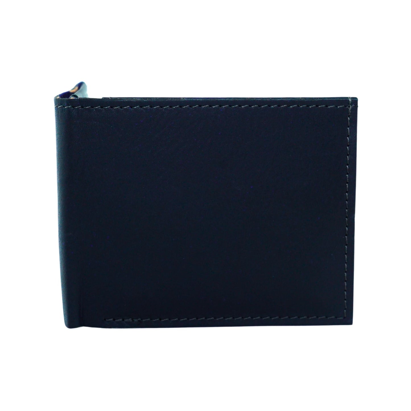 Handmade Leather Wallet for Men - Bifold Wallet #color_navy-blue