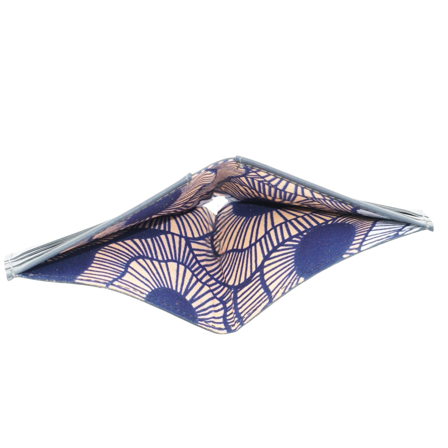 Handmade Leather Wallet for Men - Bifold Wallet #color_navy-blue
