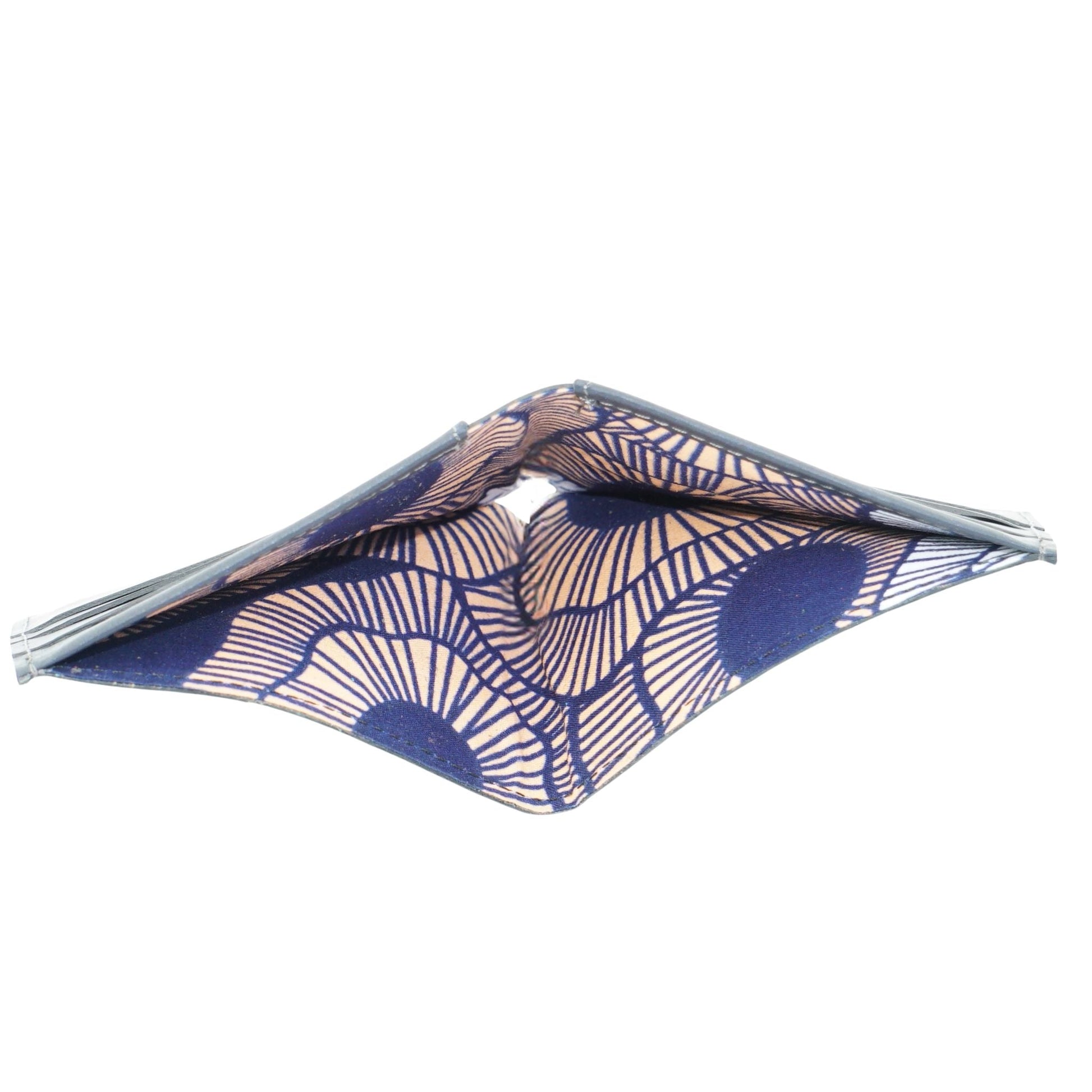 Handmade Leather Wallet for Men - Bifold Wallet #color_navy-blue