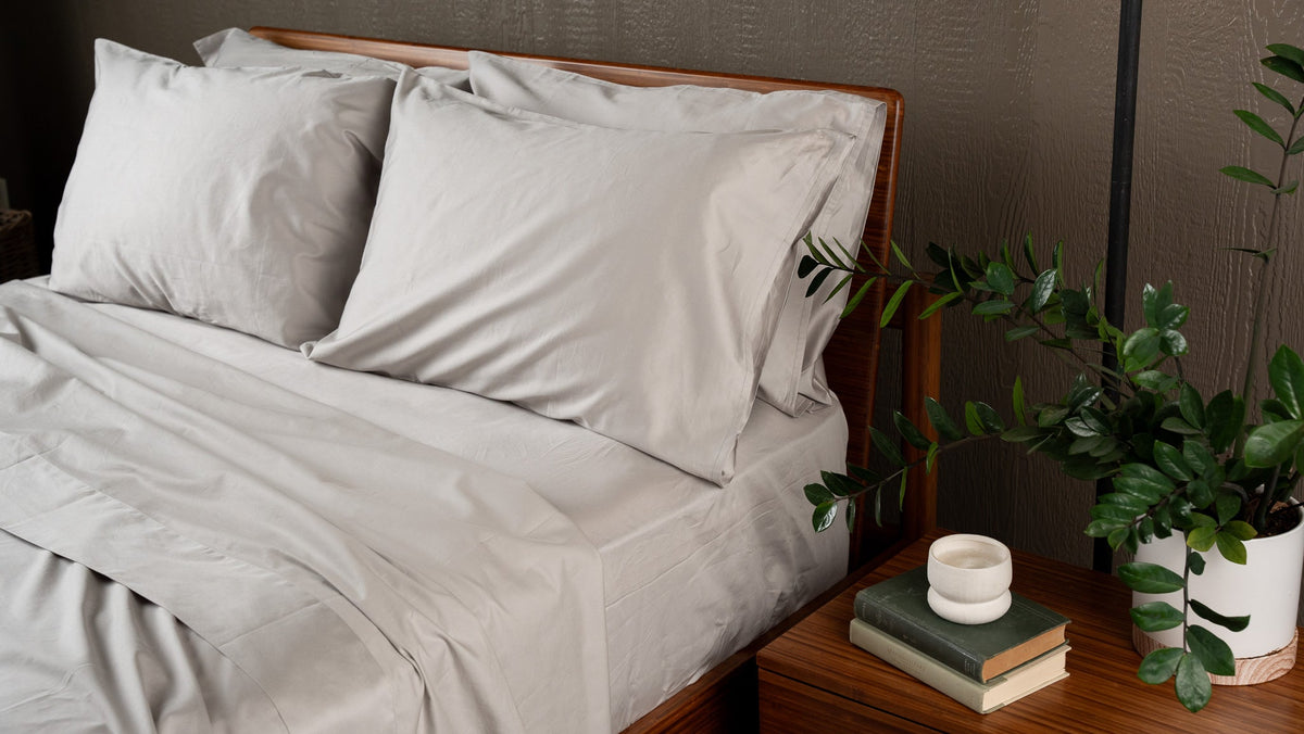 Sateen Organic Cotton Sheet Set + Pillowcases