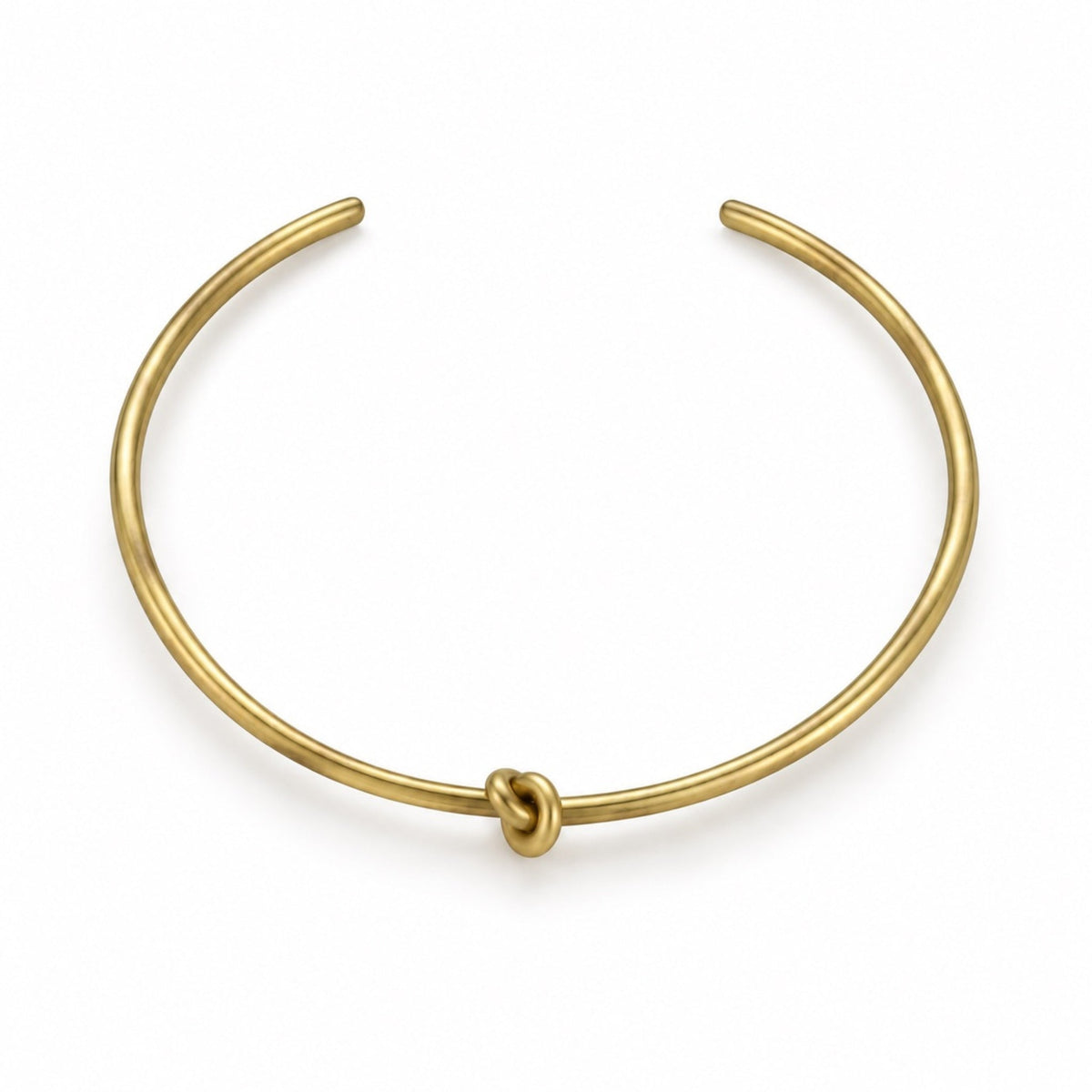 Knot Brass Choker Necklace for Women | Tatu - Ecodunia