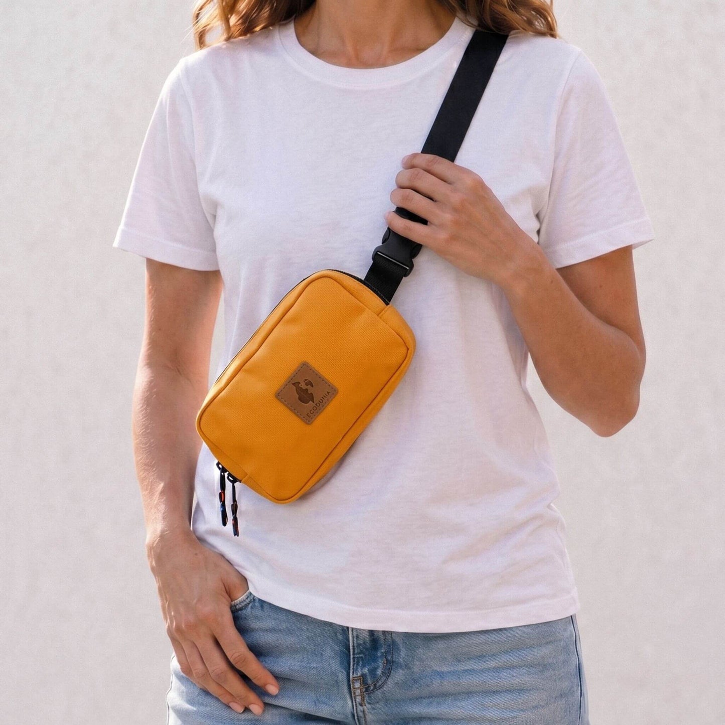 Canvas Crossbody Belt Bag Pouch, The Everywhere Belt Bag #color_orange