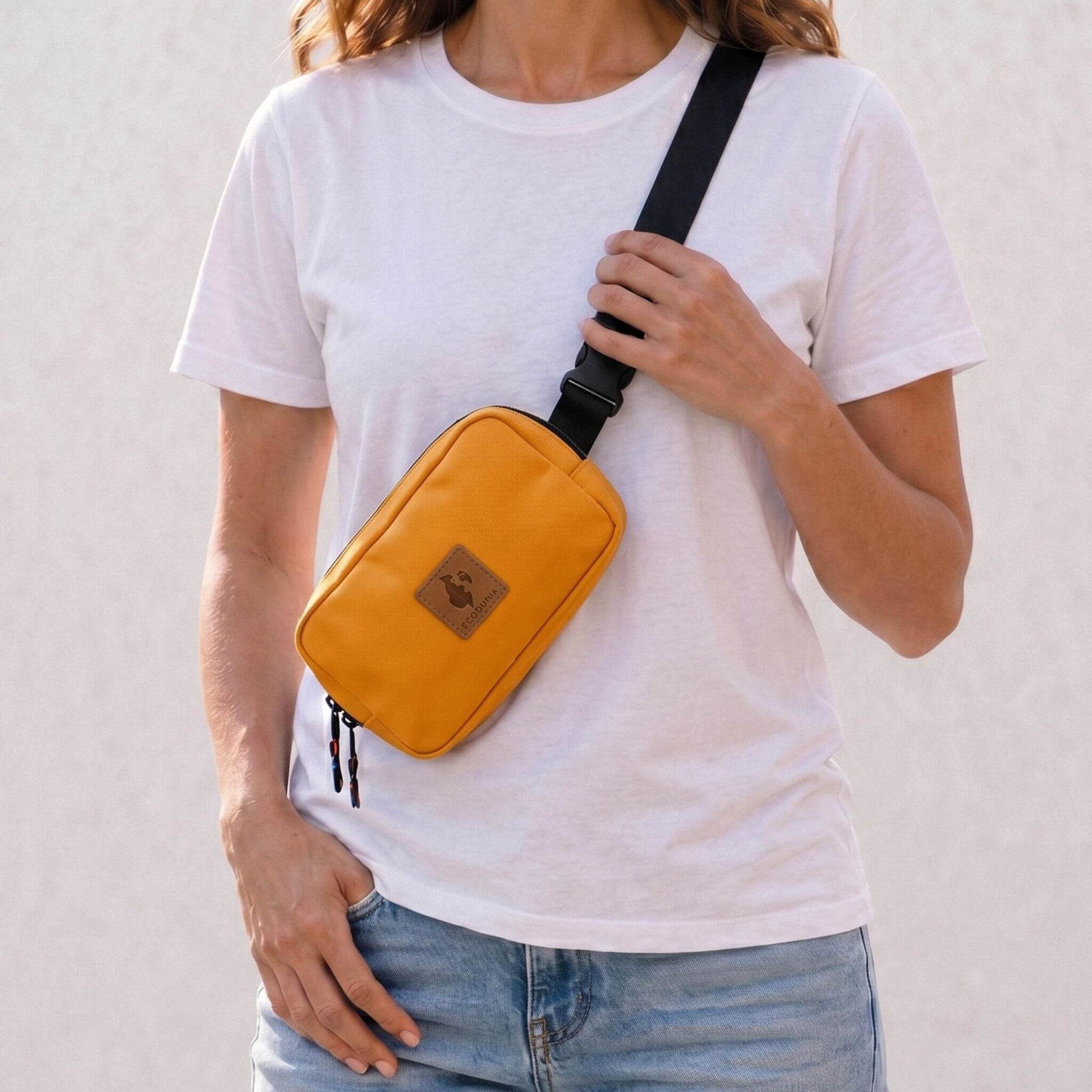 Canvas Crossbody Belt Bag Pouch, The Everywhere Belt Bag #color_orange