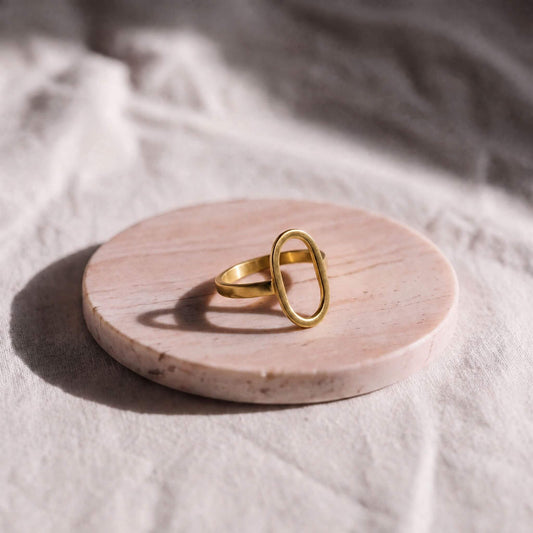 Oval Loop Brass Ring | Waya