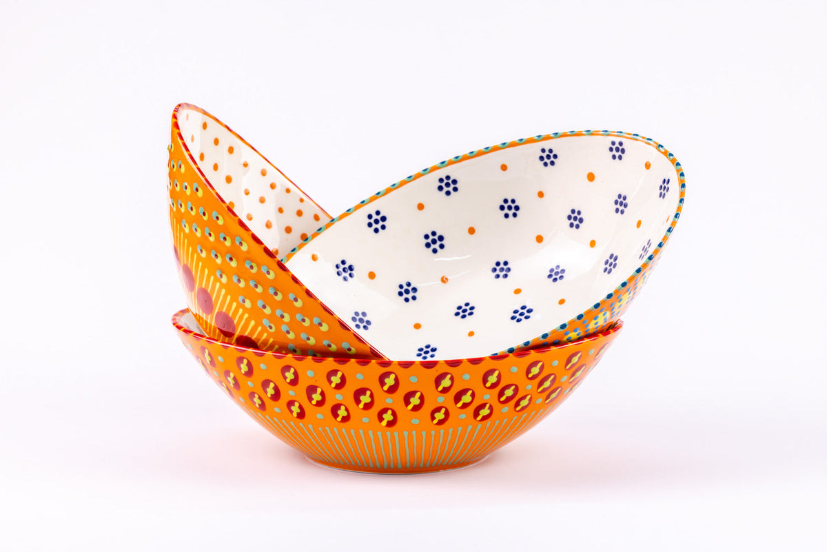 Ceramic Oval Serving Bowl
