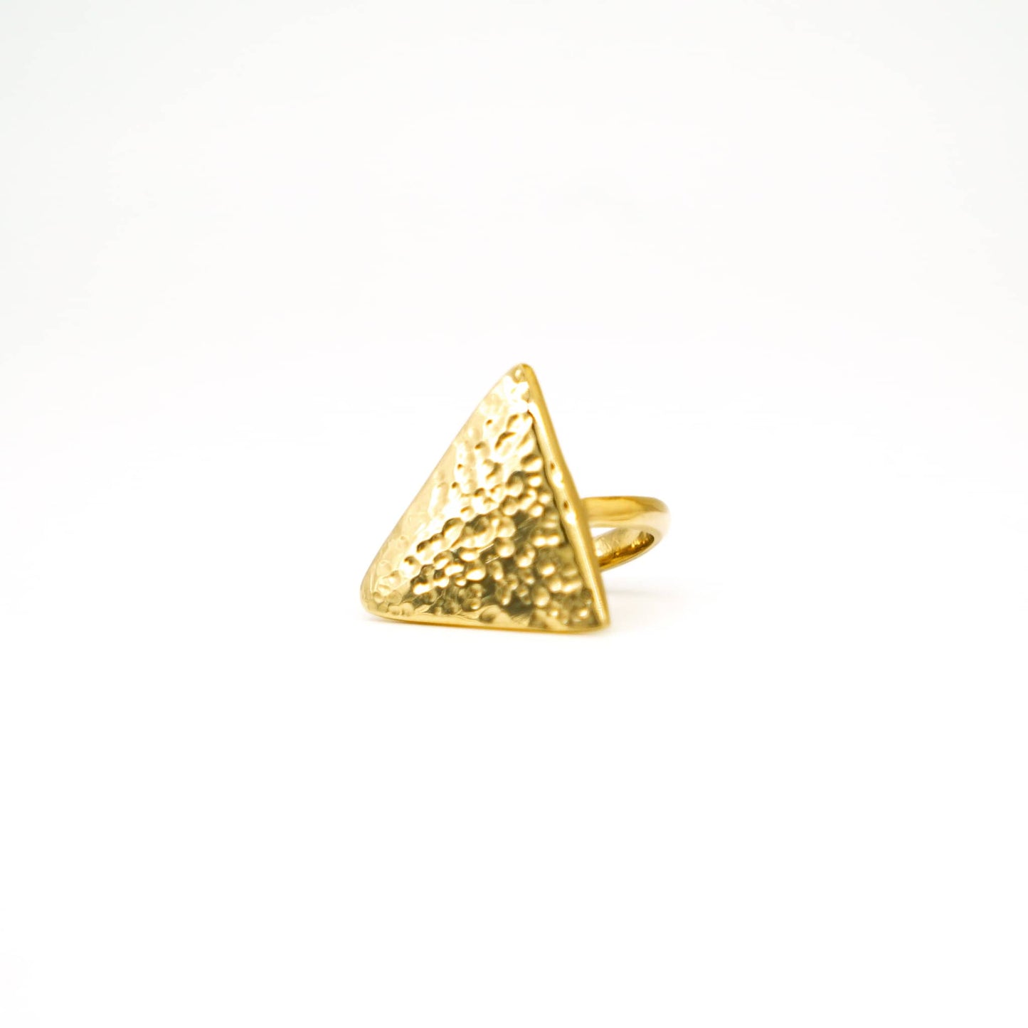 Hammered Smooth Triangle Ring | Pambo Ecodunia