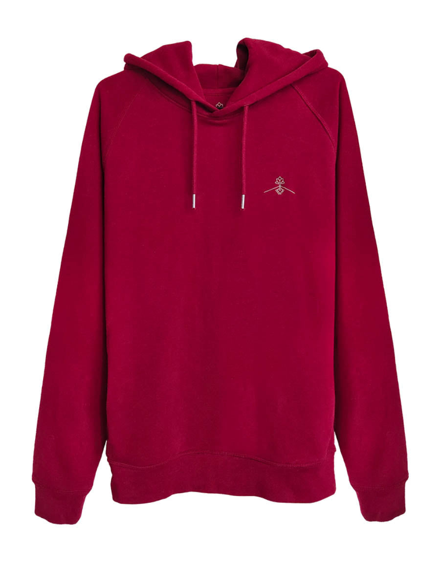 Sudadera orgánica - Burdeos