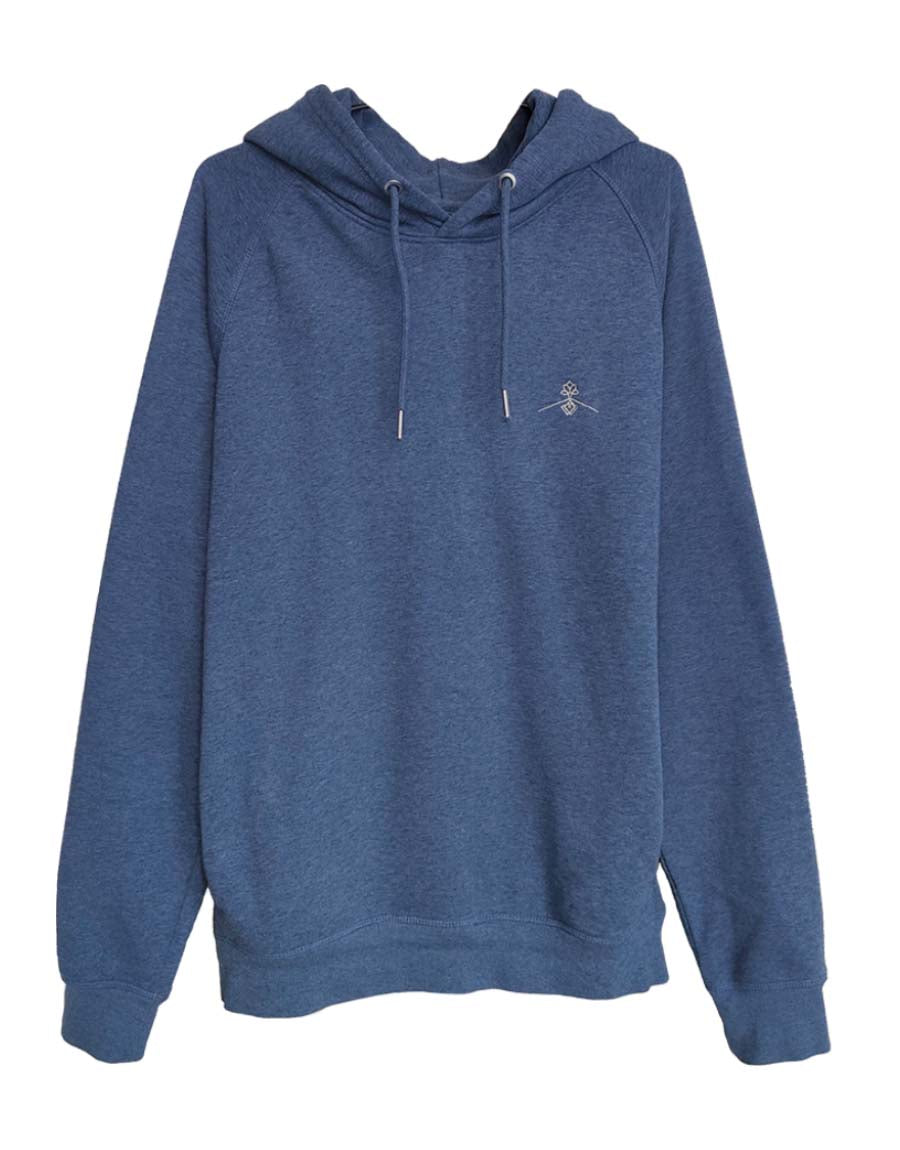 Sudadera orgánica - Azul Jaspeado