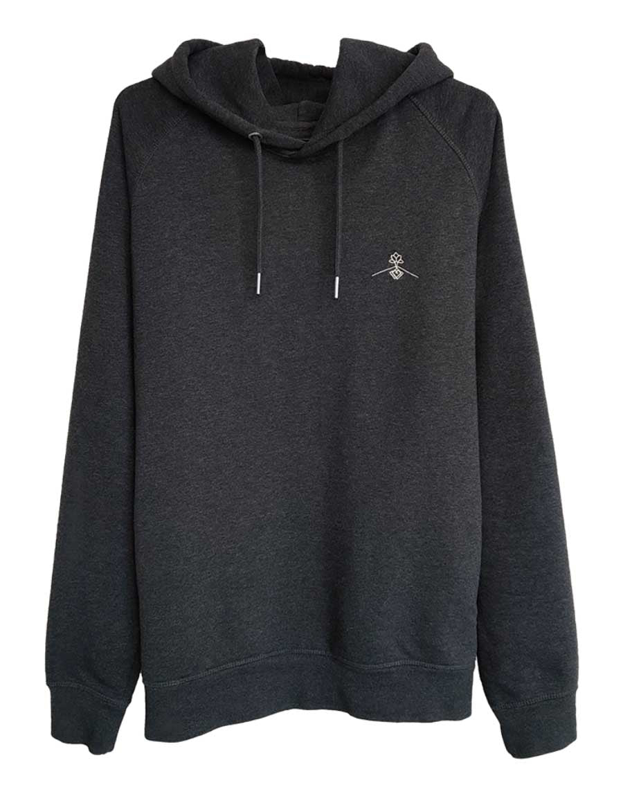 Sudadera orgánica - Gris Oscuro Jaspeado