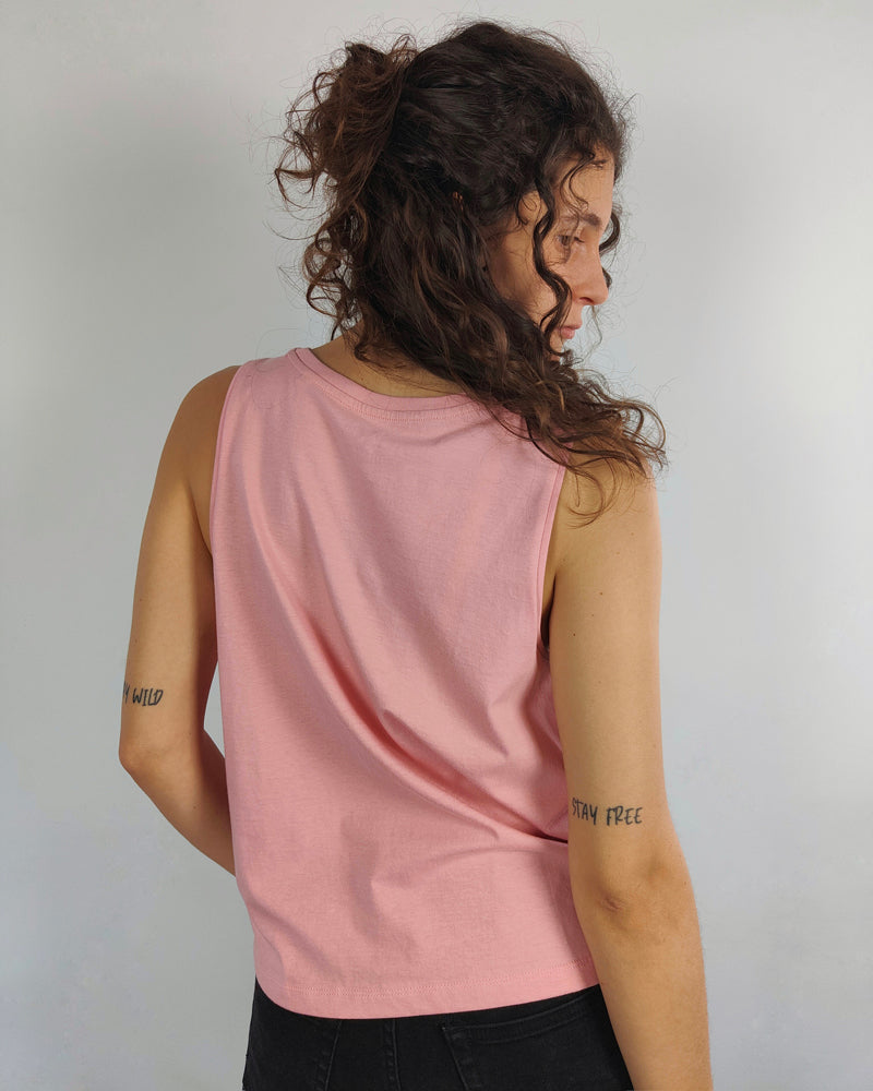 Camiseta tirantes orgánica - Coral