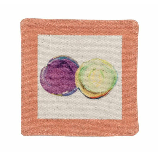 Plum Melon Coasters - Set Of 2