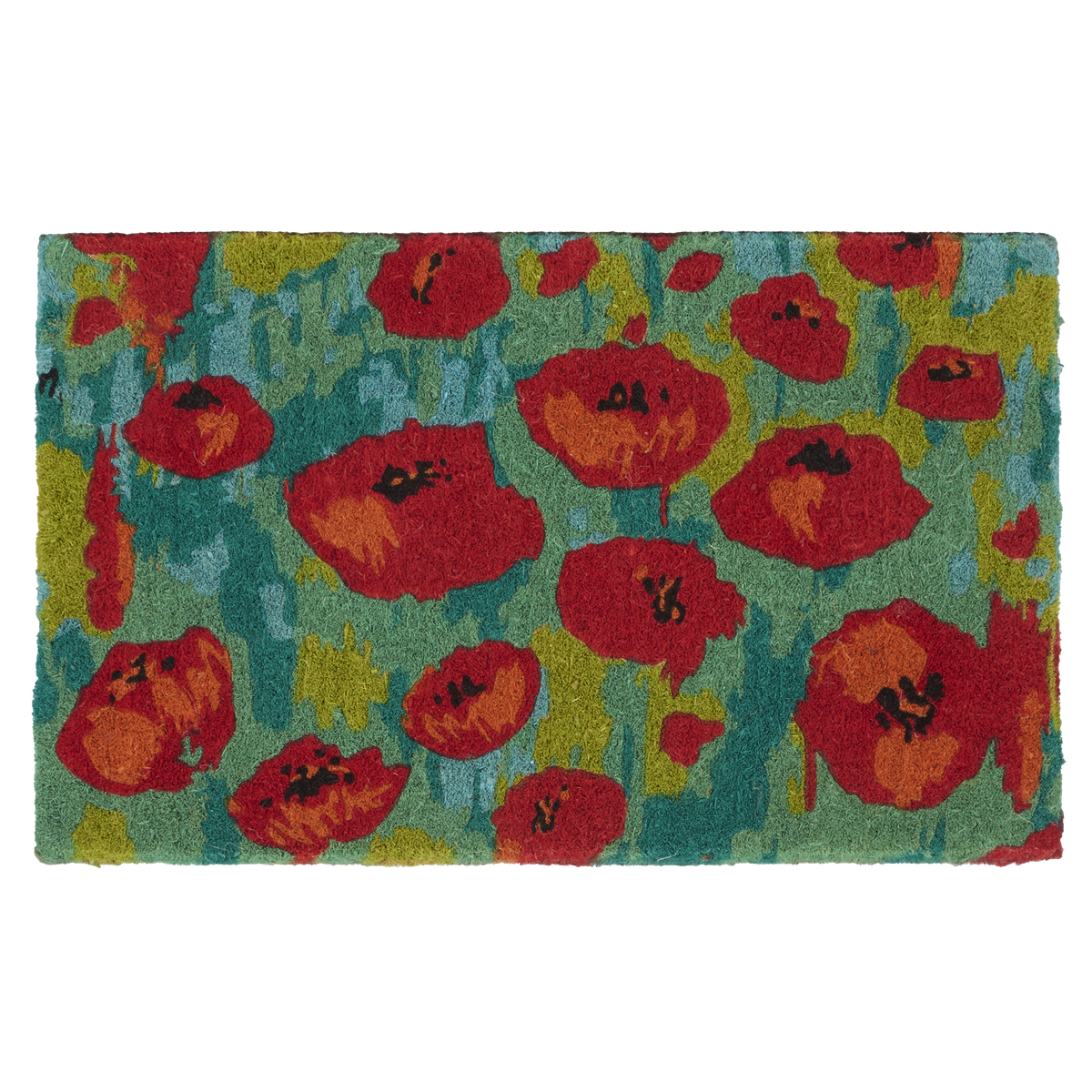 Field of Poppies - Red Multi Coir Doormat
