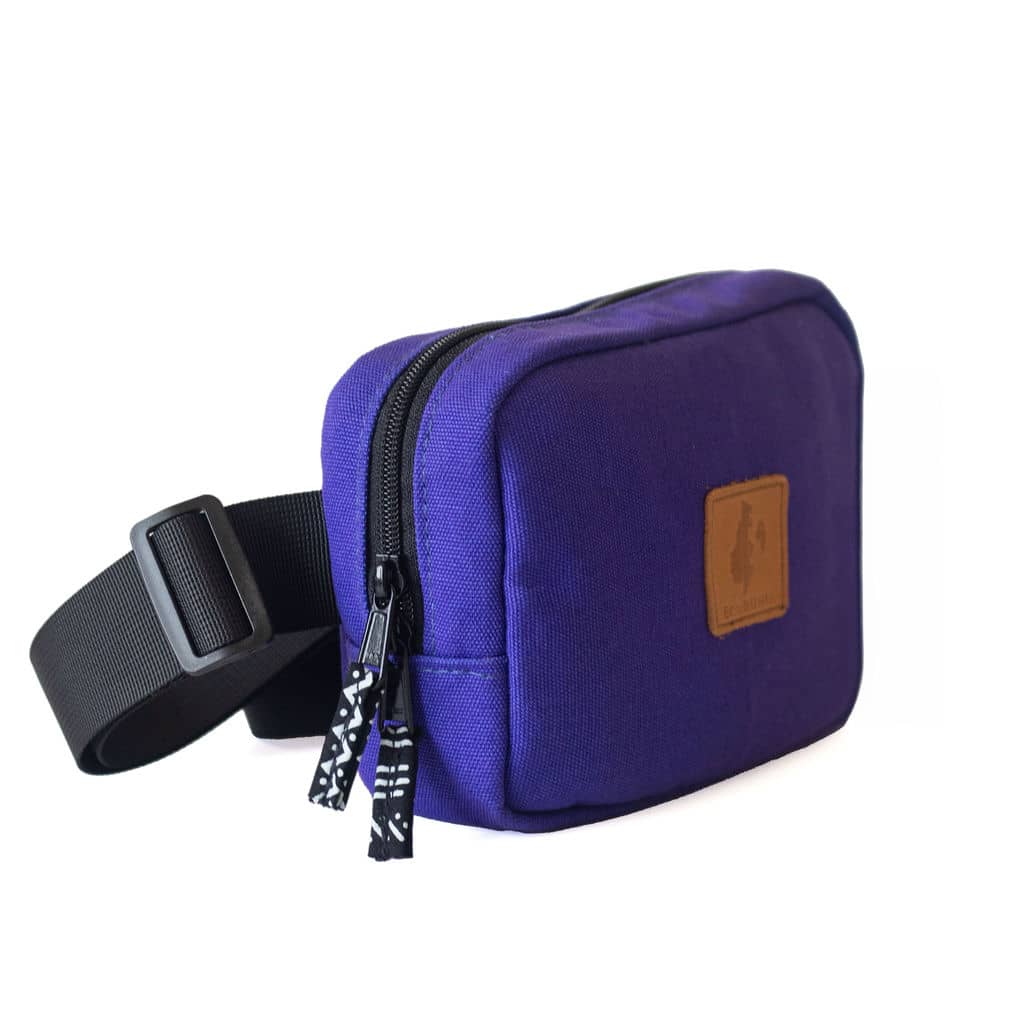 Canvas Crossbody Belt Bag Pouch, The Everywhere Belt Bag #color_purple