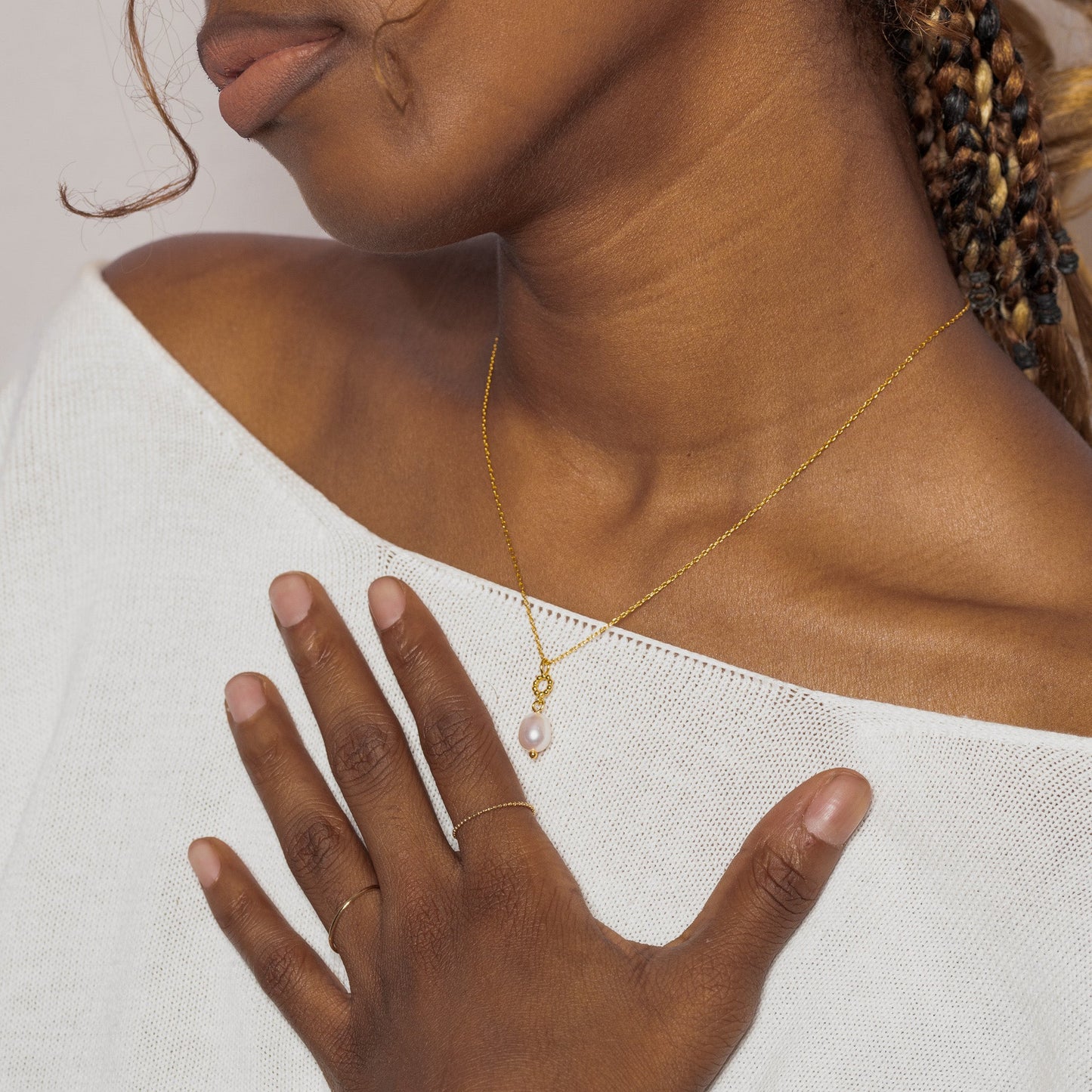 14K Solid Gold Eternal Simple Stacking Ring