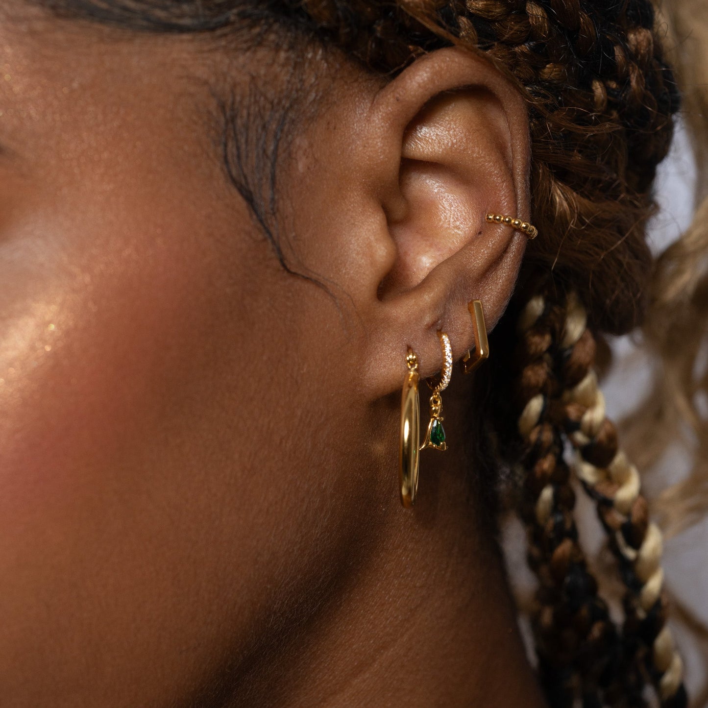 Single Beaded Ear Cuff