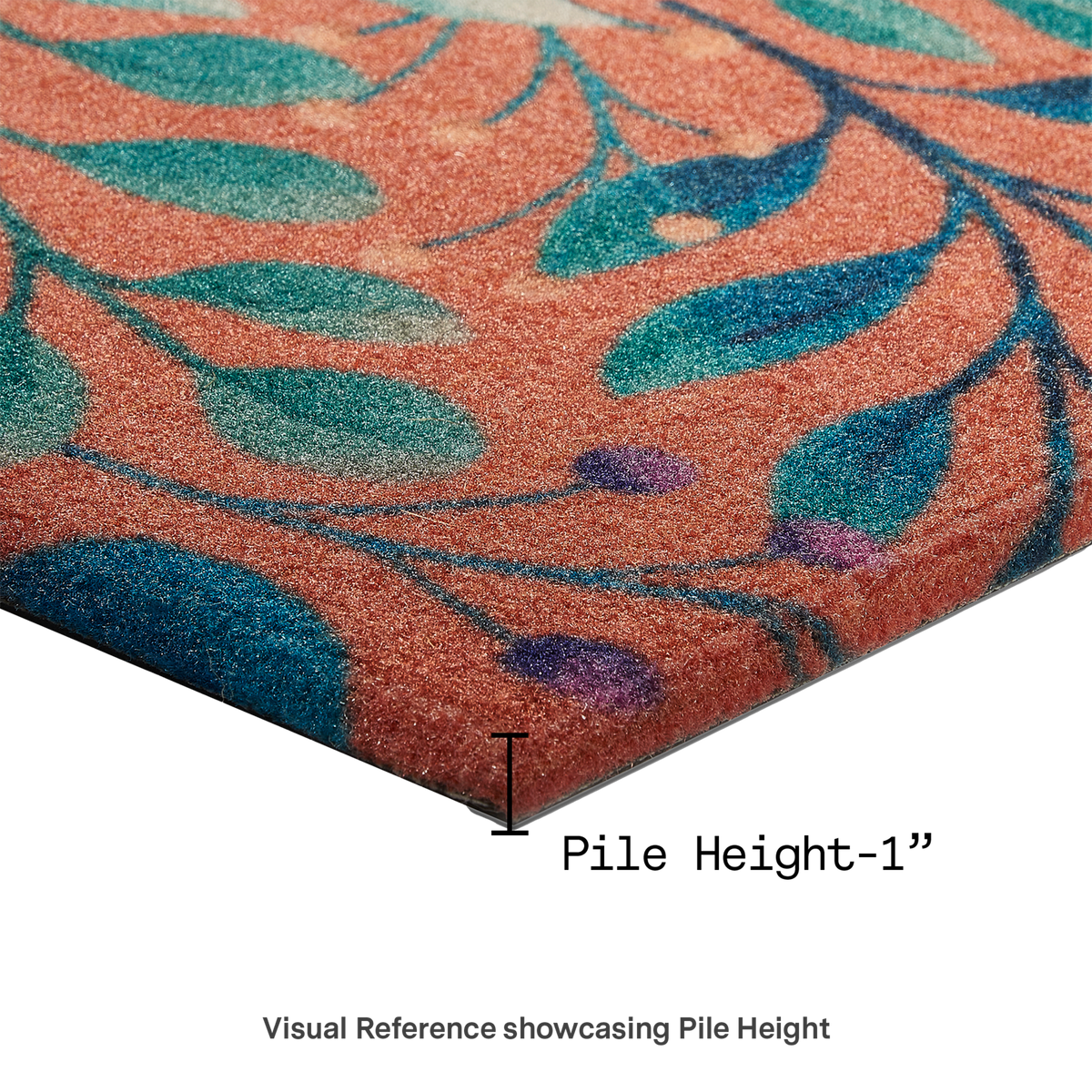 Rainforest Peach Outdoor Doormat – 18" x 30" Non-Slip, Nylon