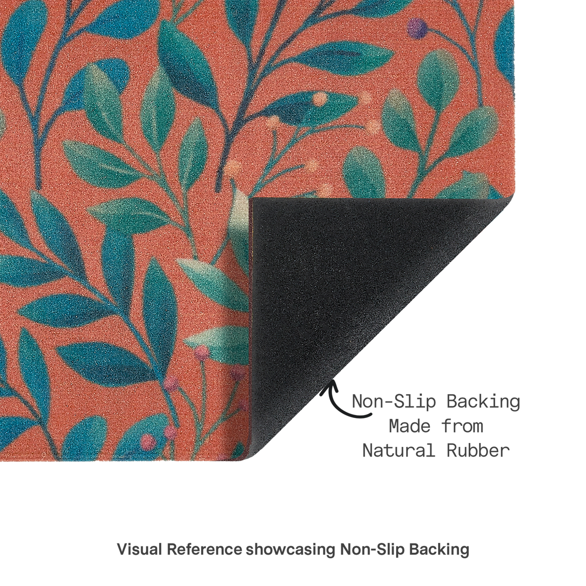 Rainforest Peach Outdoor Doormat – 18" x 30" Non-Slip, Nylon