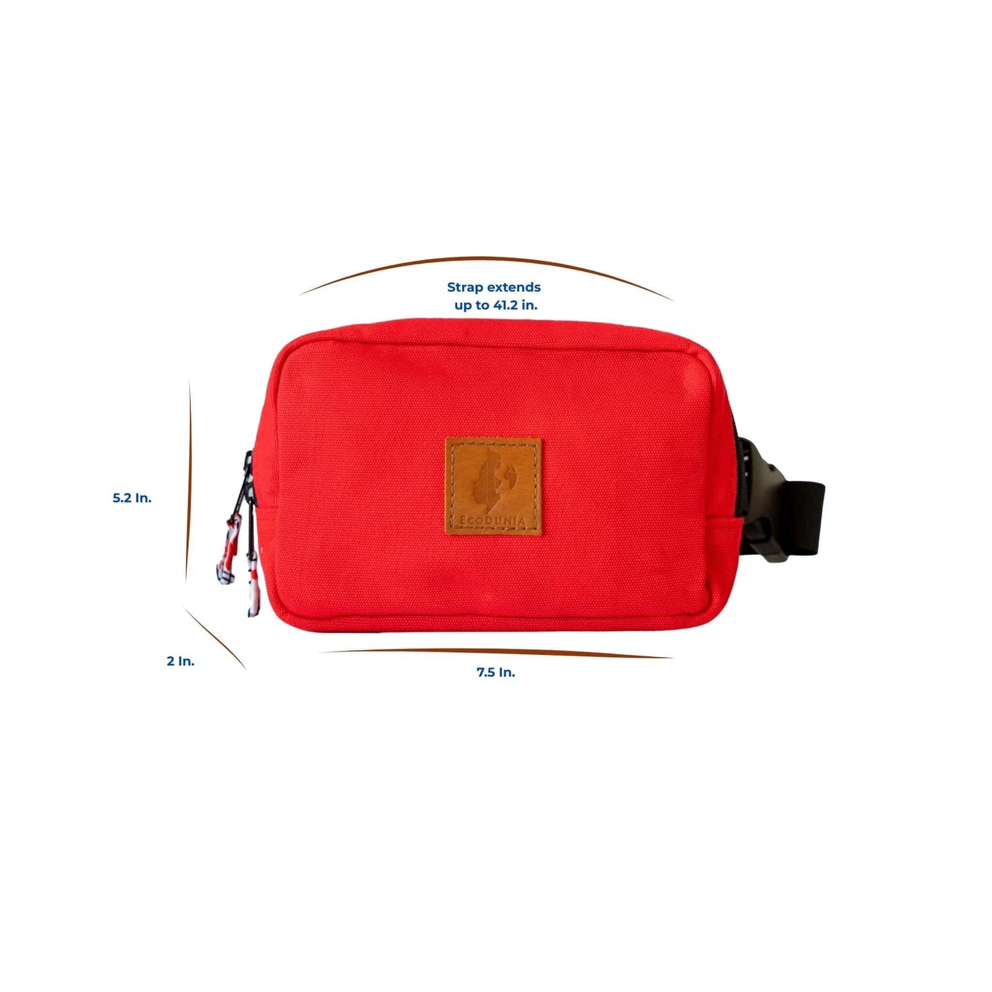 Canvas Crossbody Belt Bag Pouch, The Everywhere Belt Bag #color_red