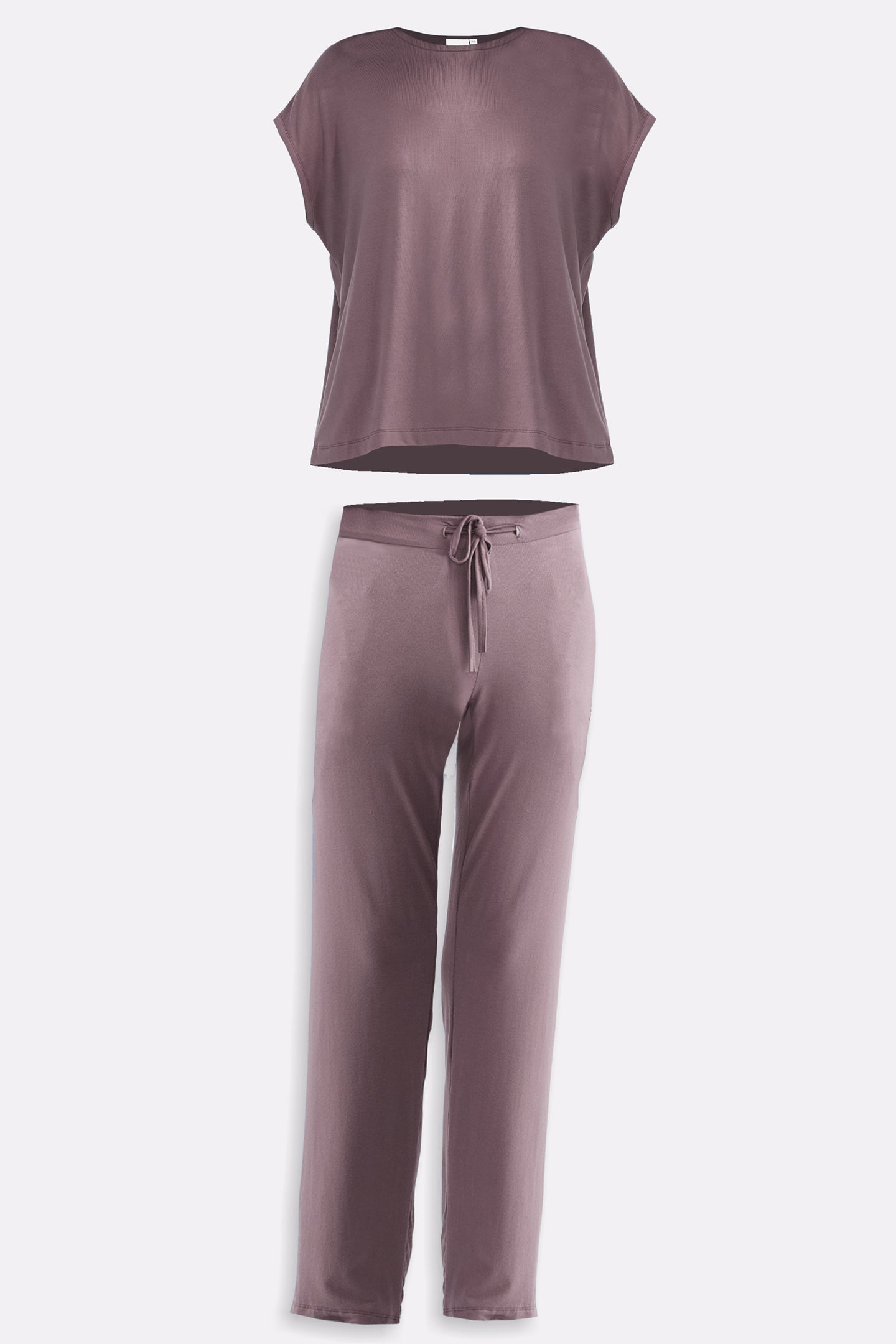 Relaxed Tee Set in Dusty Rose