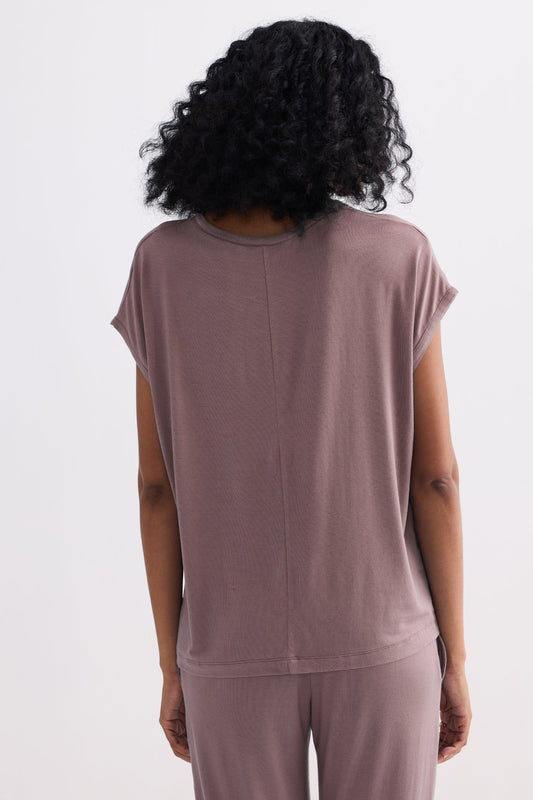 Relaxed Tee Set in Dusty Rose