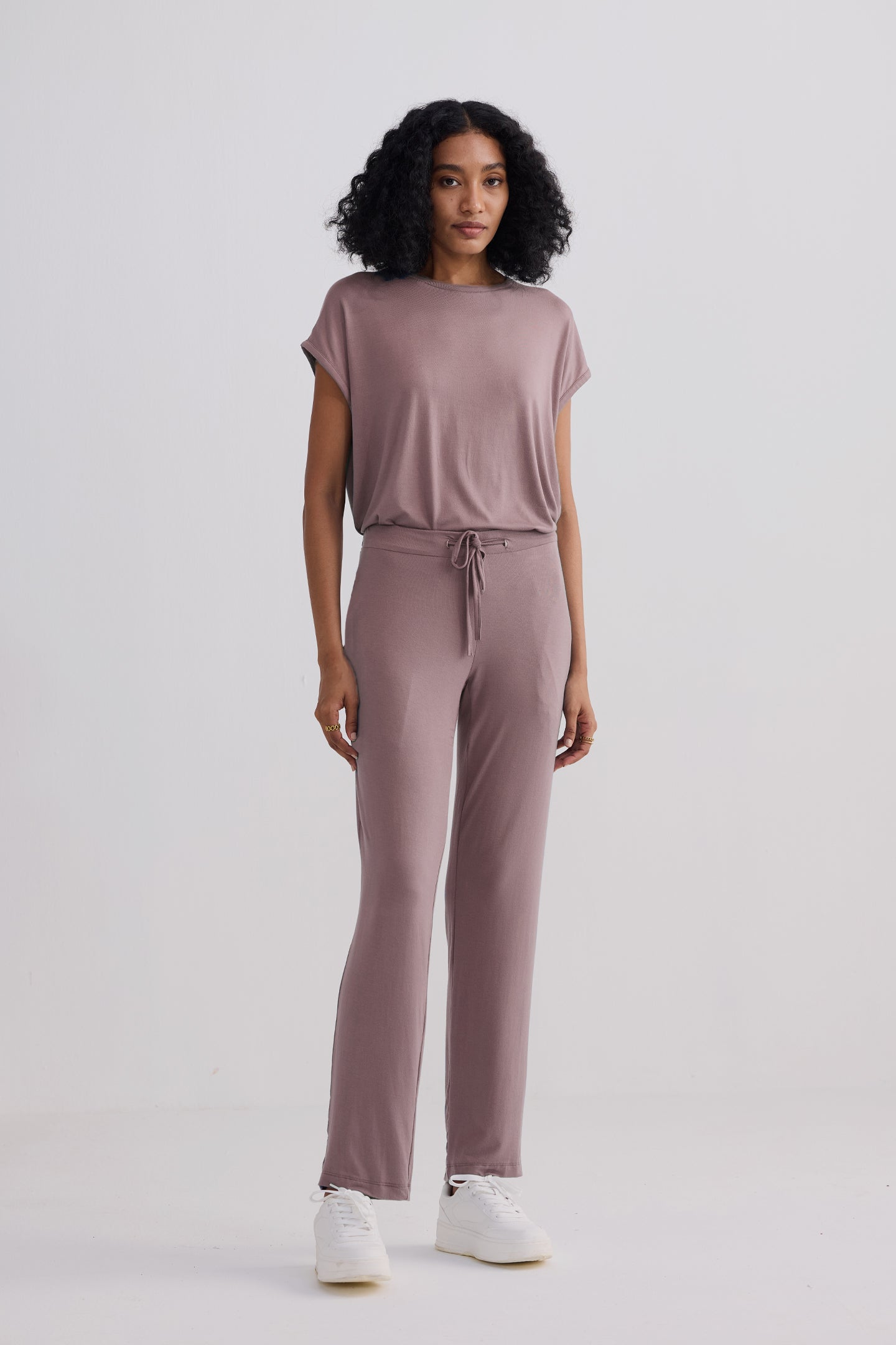 Relaxed Tee in Dusty Rose