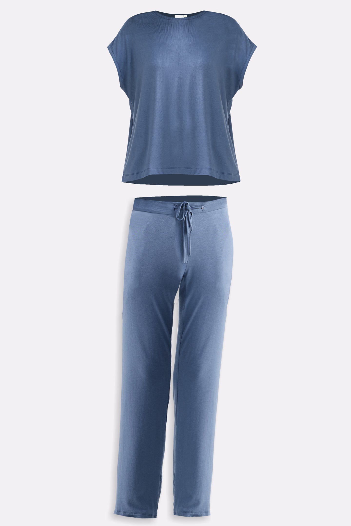 Relaxed Tee Set in Blue