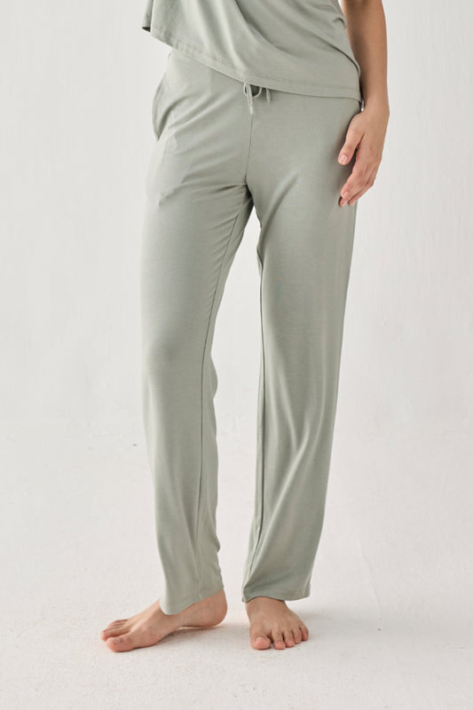 Wide Leg Pant in Olive