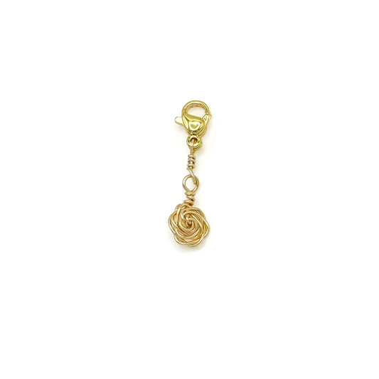 Rose gold charm
