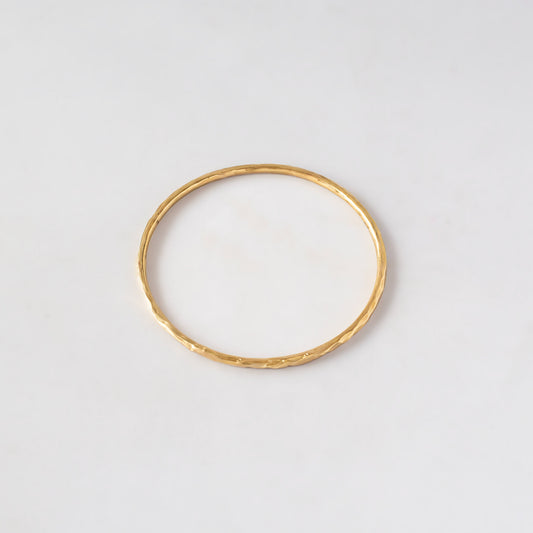 Thin Textured Brass Bangle | Raha - EcoDunia