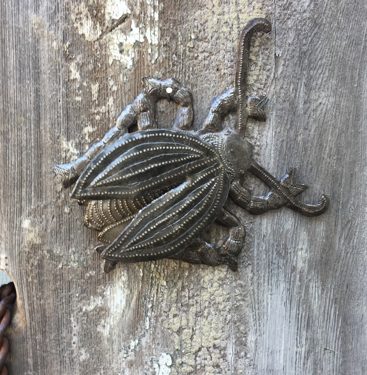Garden Beetle Metal Art, Decorative Wall Hanging Art 5.5