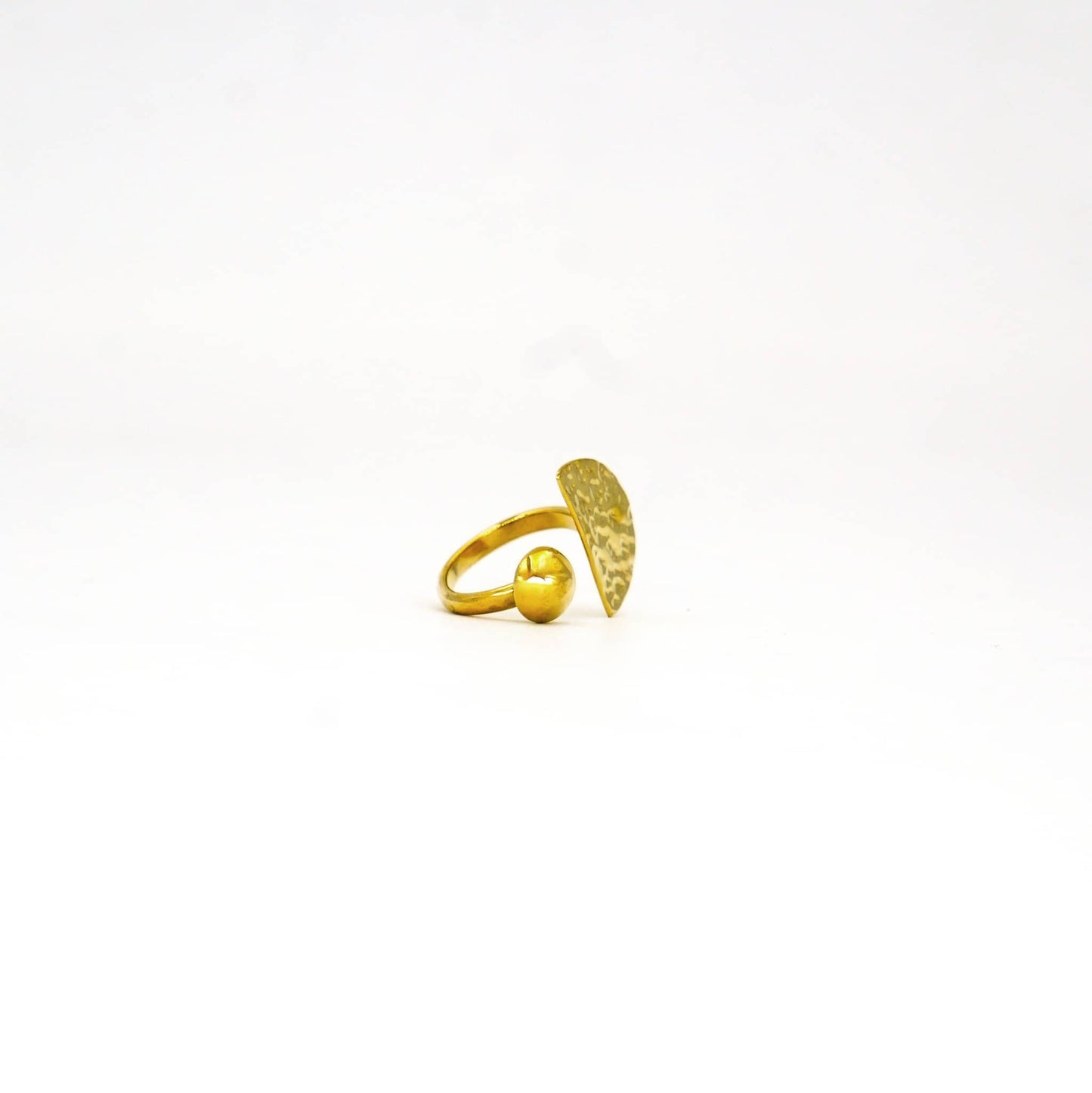 Semicircle and Dot Open Ring | Safi