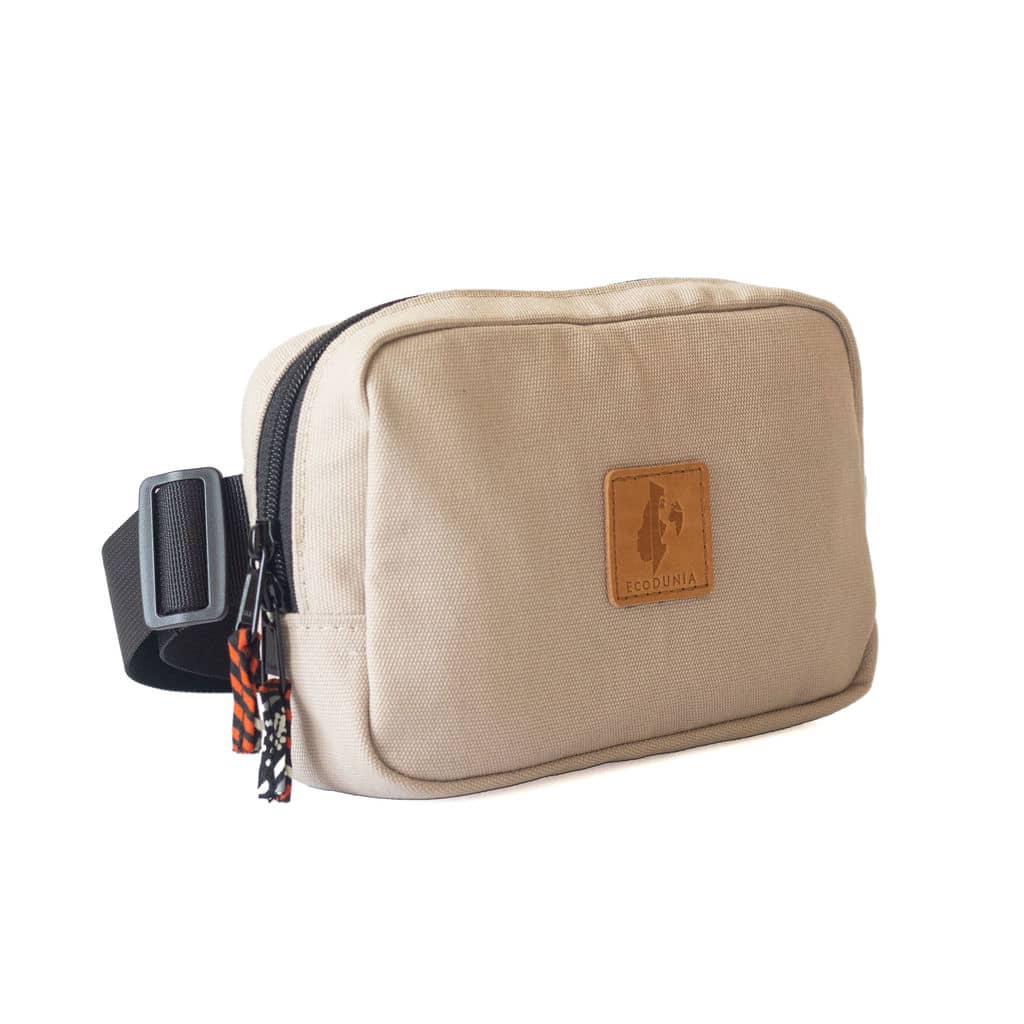 Canvas Crossbody Belt Bag Pouch, The Everywhere Belt Bag #color_sand-white