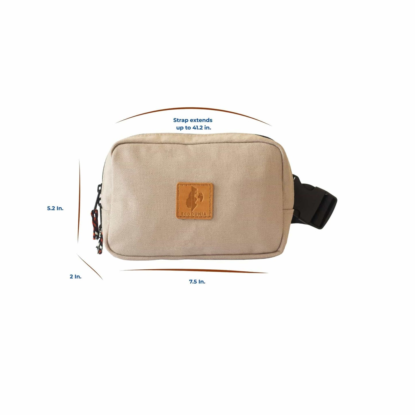 Canvas Crossbody Belt Bag Pouch, The Everywhere Belt Bag #color_sand-white
