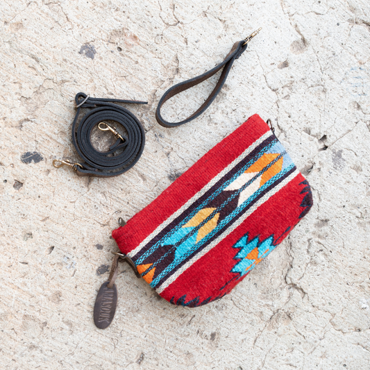 Scarlet Arrows Convertible Clutch