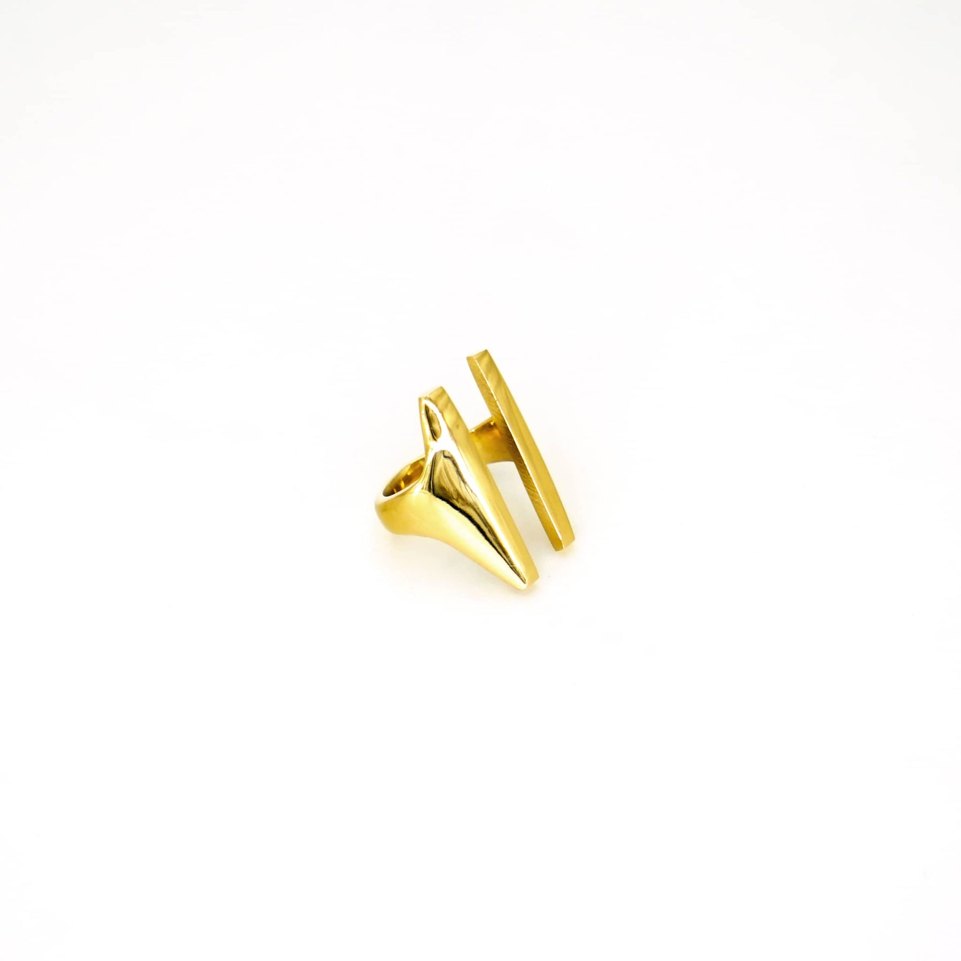 Smoonth and Hammered Double Bar Ring | Sema Ecodunia