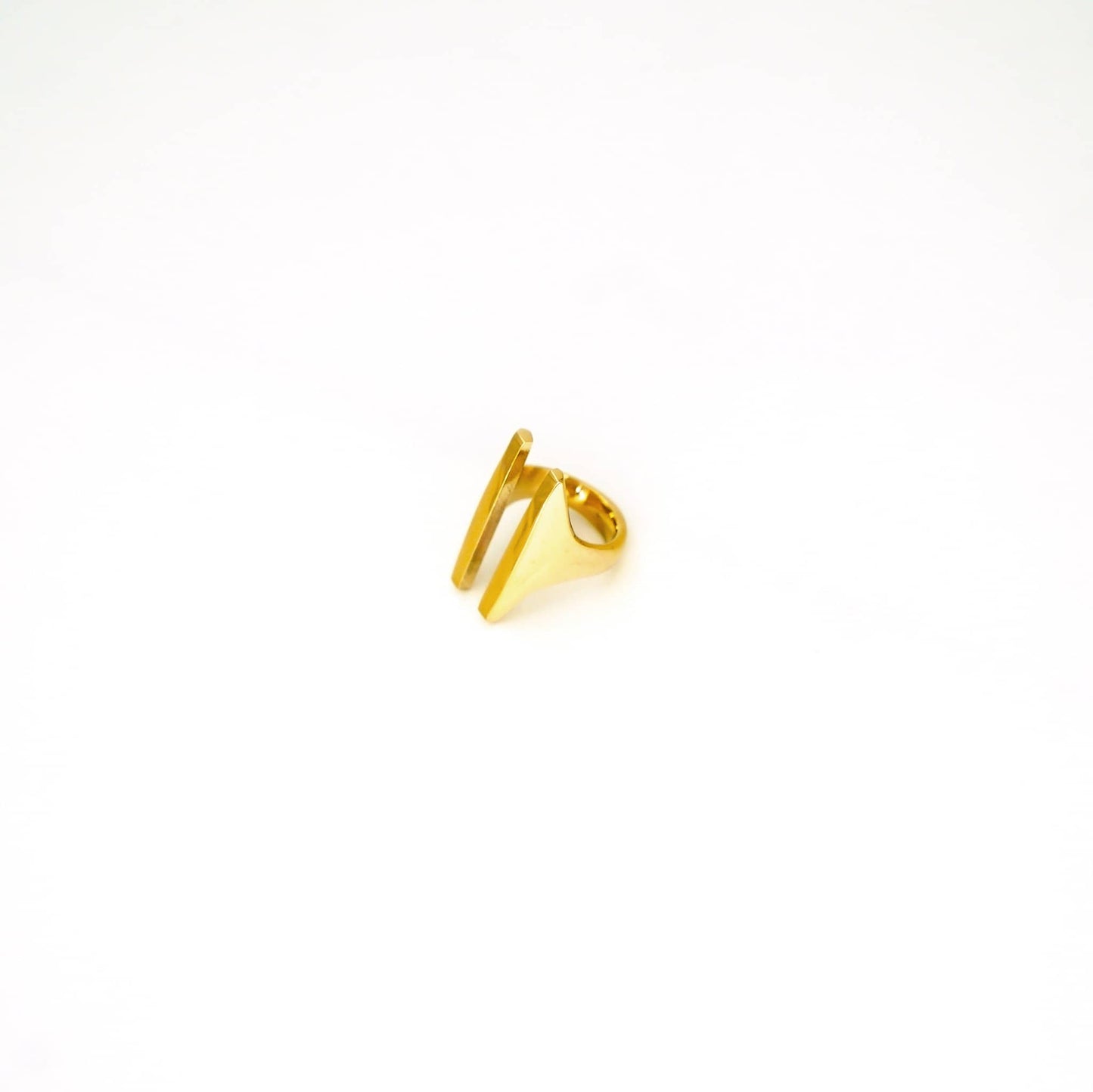 Sema Hammered Adjustable Double Bar Ring