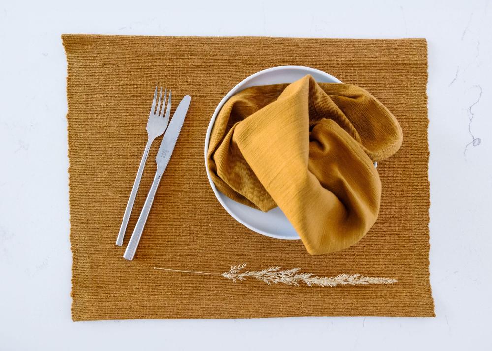 Semien Handwoven Ethiopian Cotton Placemat | Set of 2