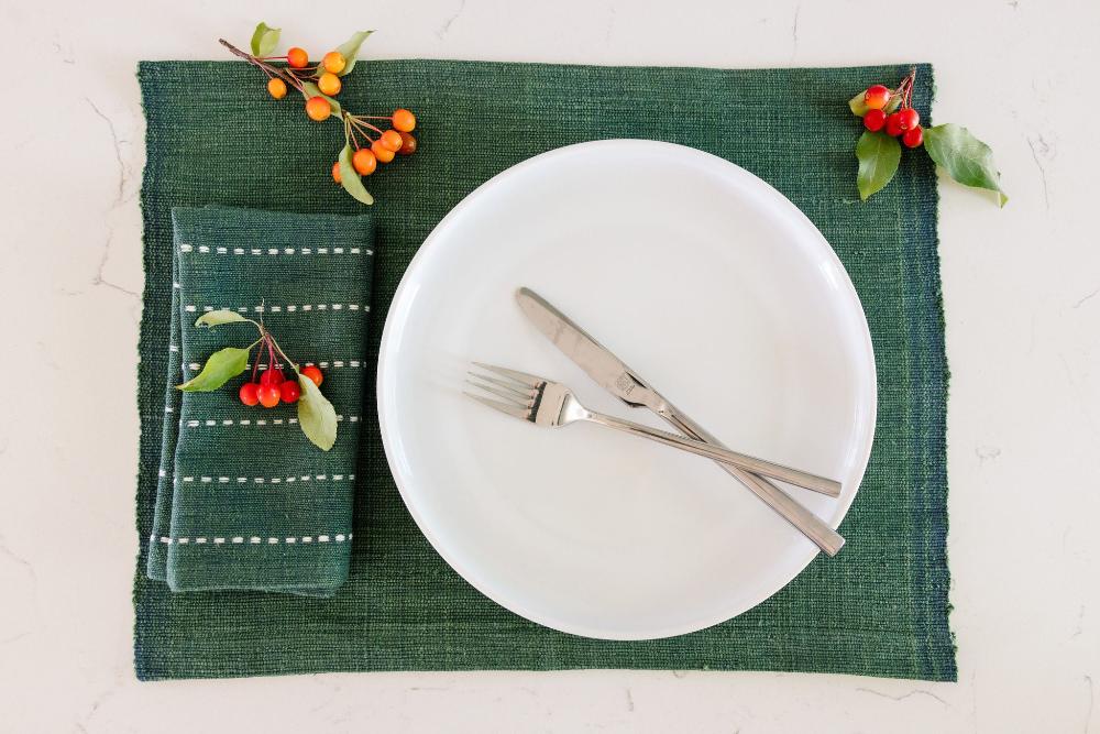 Semien Handwoven Ethiopian Cotton Placemat | Set of 2