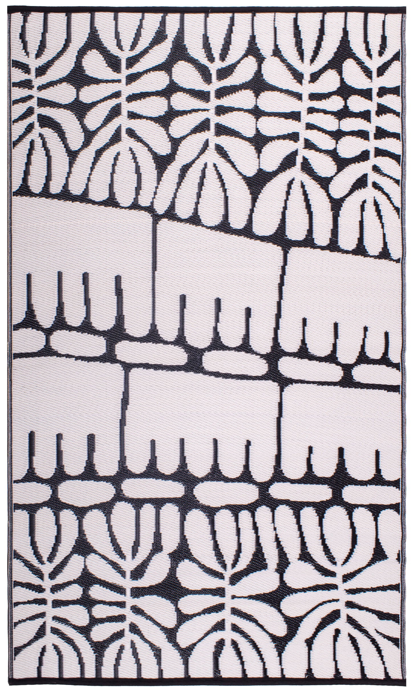 Serowe - Black & White Outdoor Rug for Patio