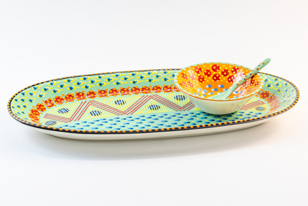 Ceramic Oval Serving Platter