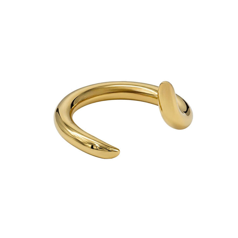 Slim Bypass Wrap Brass Ring | Shani - EcoDunia