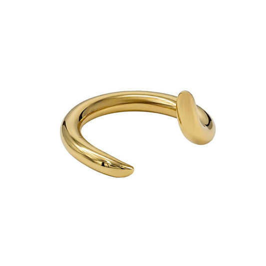 Slim Bypass Wrap Brass Ring | Shani - EcoDunia