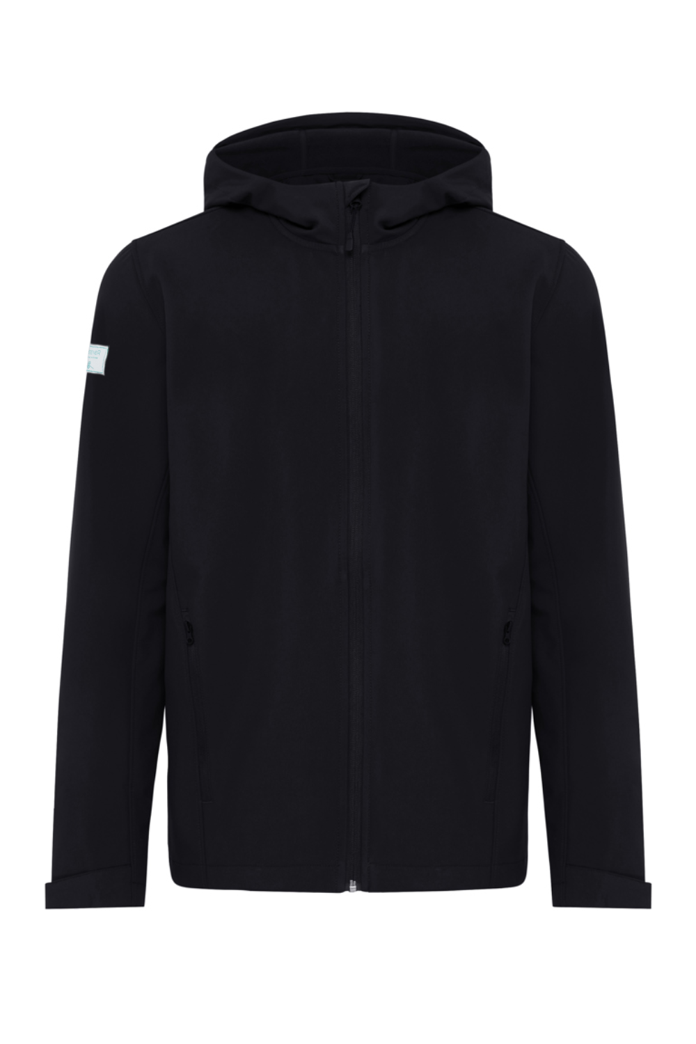 Abrigo impermeable materiales reciclados - Negro