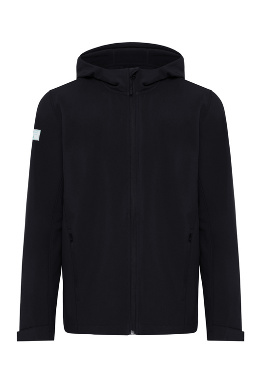 Abrigo impermeable materiales reciclados - Negro